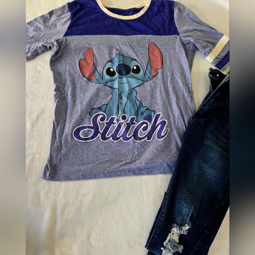 Stitch Blue Graphic T-Shirt